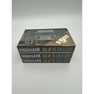 3 MAXELL XLII-S 90 New Super Fine Epitaxial Blank Audio Cassette SEALED Japan